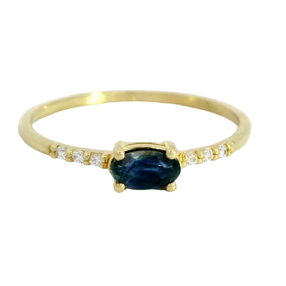 OVAL SAPPHIRE RING Cod. 750GR-5966/SZ