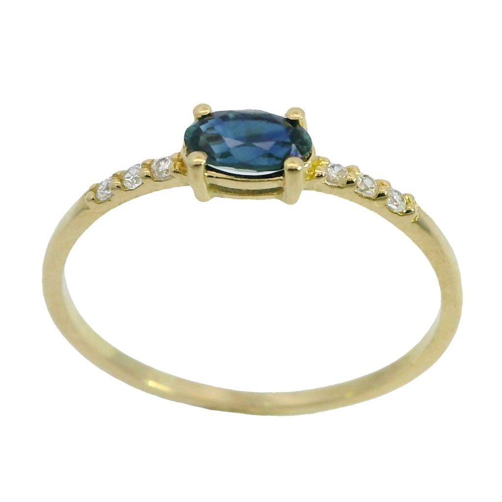 OVAL SAPPHIRE RING Cod. 750GR-5966/SZ