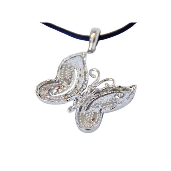 Ciondolo a forma di farfalla in argento sterling 925