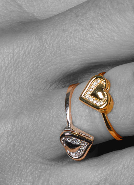Anello Union in oro giallo e diamanti