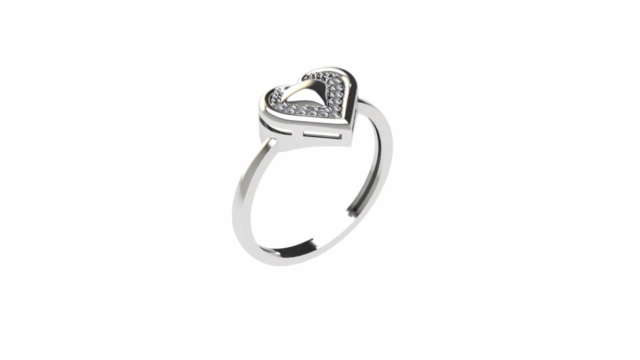 Anillo Union Oro Blanco y Diamantes