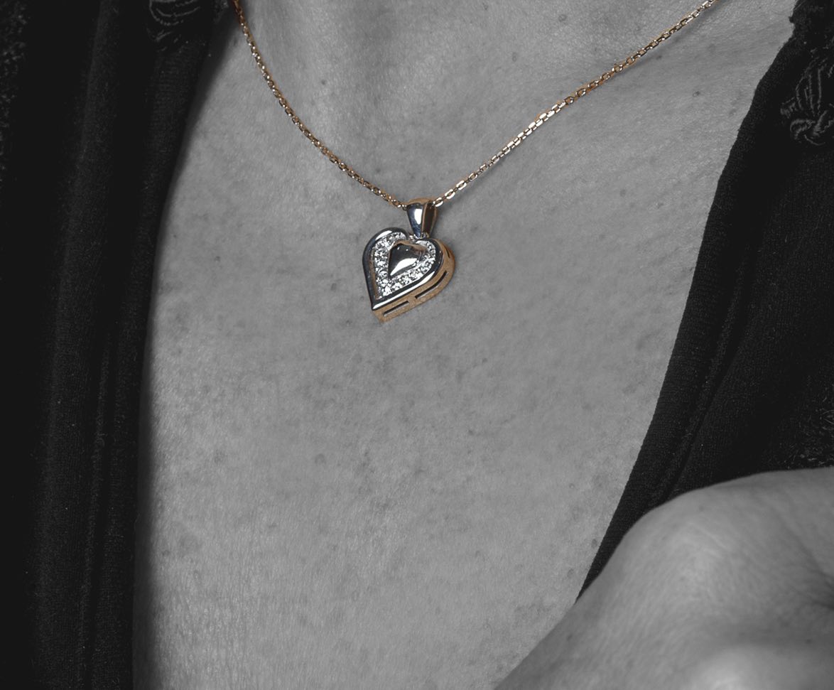 Colgante Union Oro Blanco y Diamantes