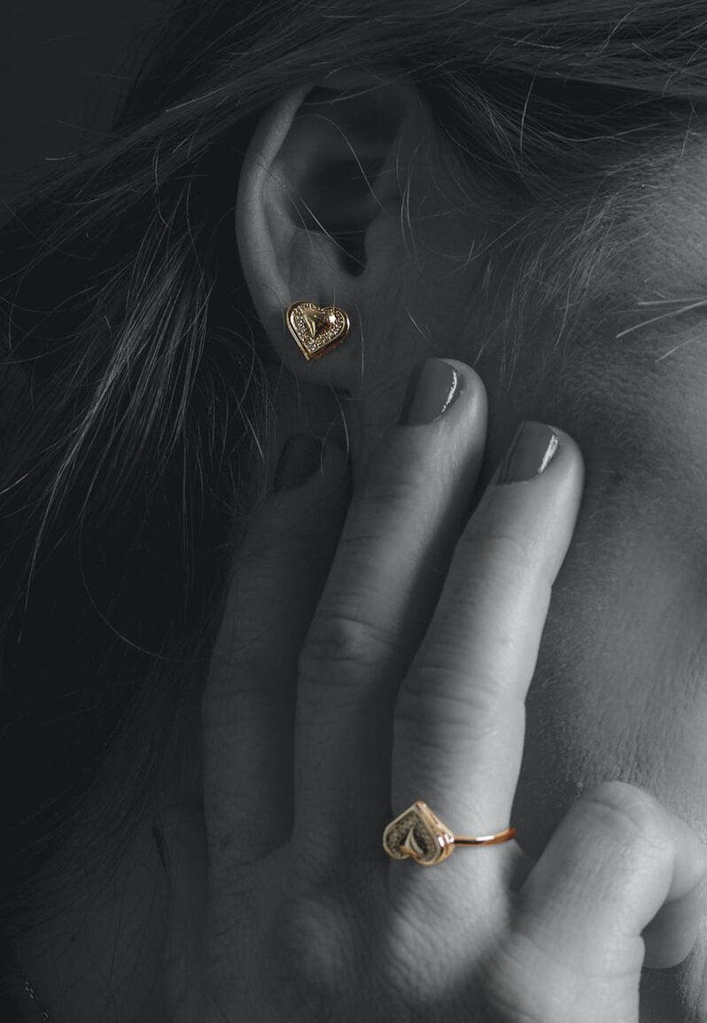 Anello Union in oro giallo e diamanti