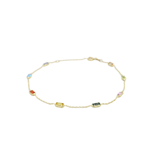BRACCIALE RETTANGOLARE QUADRATO COLORATO Codice 00028PU 