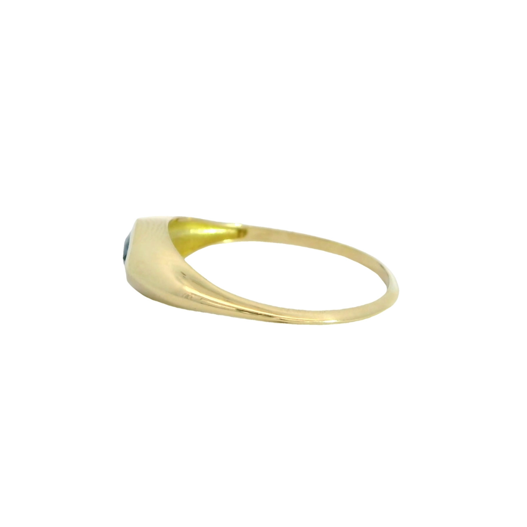 ANILLO PERA ZAFIRO  Cod. 750GR - 5963/SZ