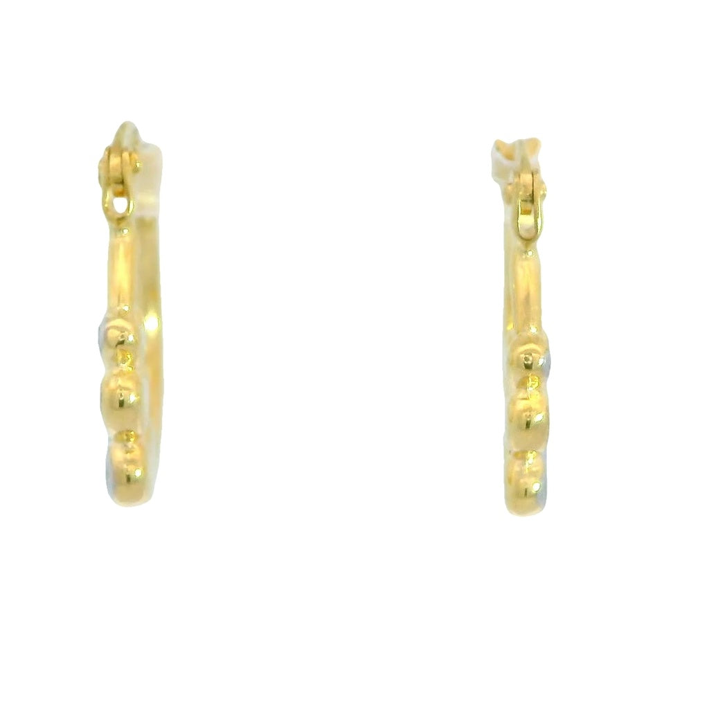 PENDIENTES AROS CORAZÓN Cod. 750GR-00046