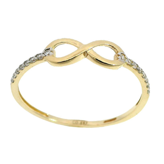 SORTIJA INFINITO CON ZIRCONITAS Cod. 750GR-00058