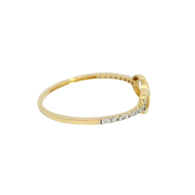 SORTIJA INFINITO CON ZIRCONITAS Cod. 750GR-00058
