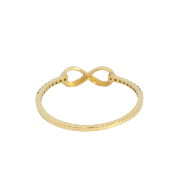 SORTIJA INFINITO CON ZIRCONITAS Cod. 750GR-00058