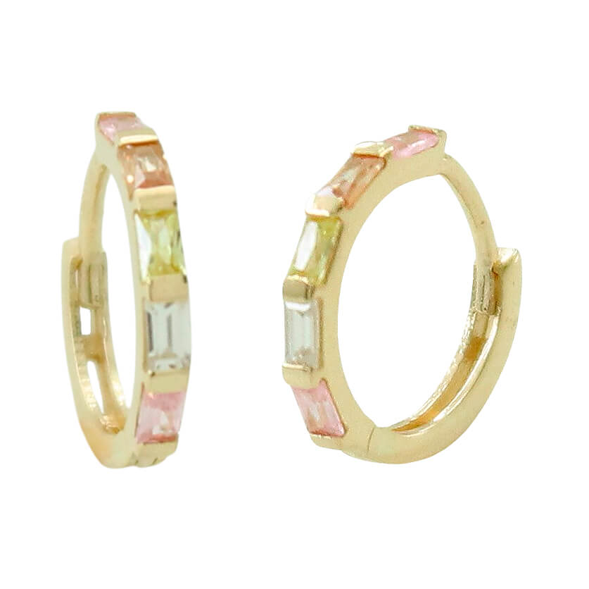 PENDIENTES ZIRCONITAS BAGUETTE Cod. 750GR-5778