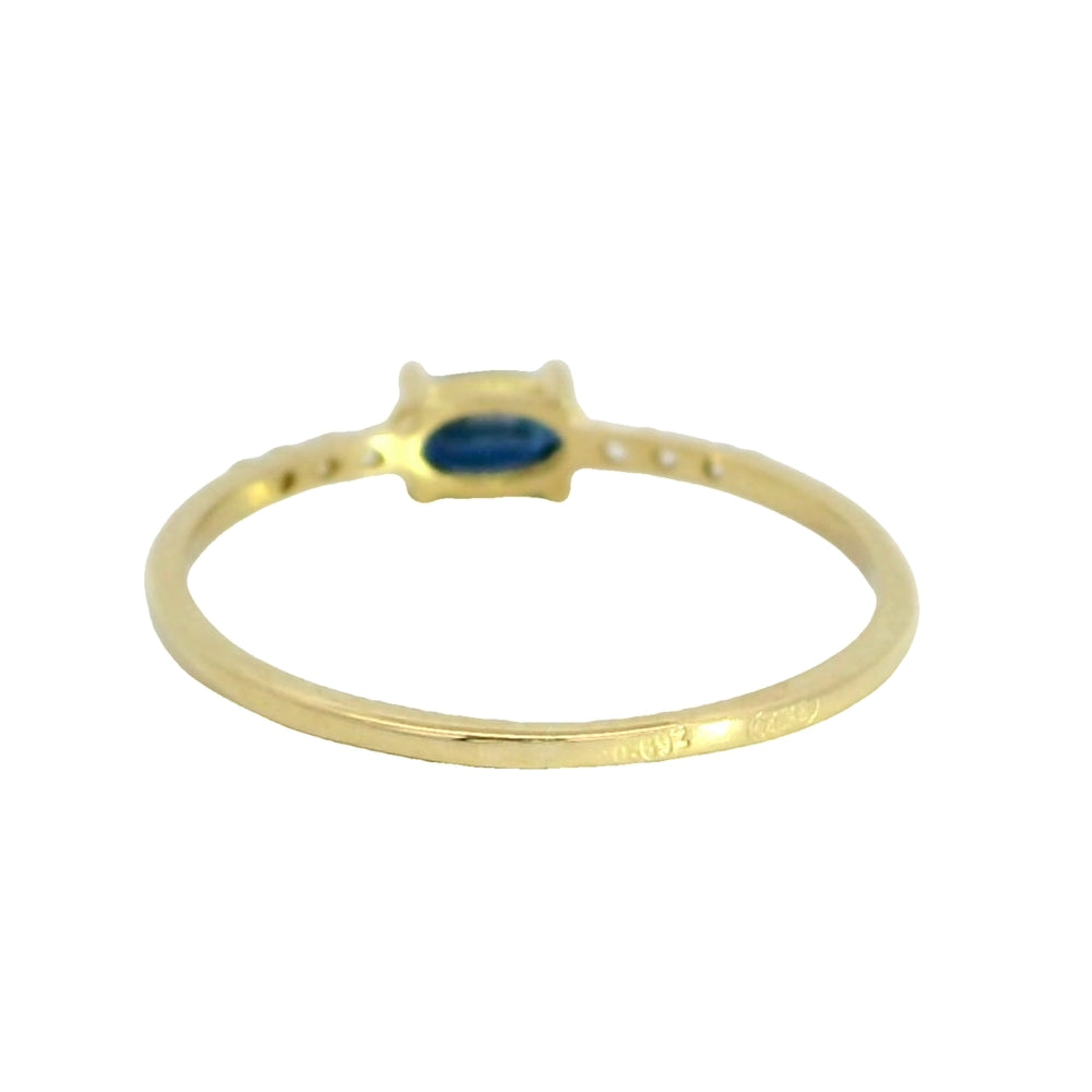 SORTIJA ZAFIRO OVAL Cod. 750GR-5966/SZ