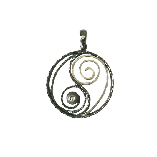 Ciondolo Tao in argento sterling 925 