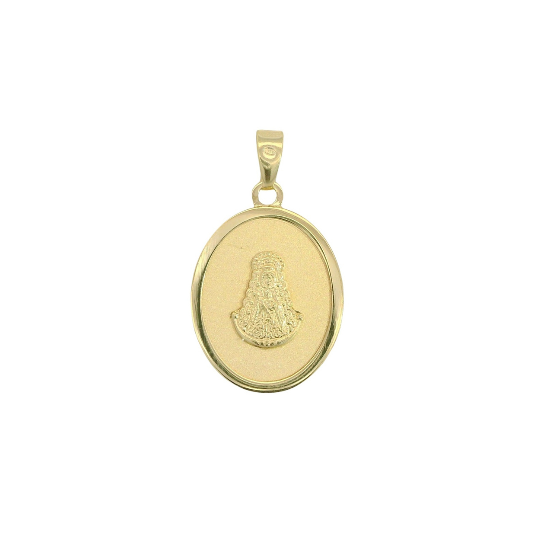 MEDALLA OVALADA VIRGEN DEL ROCIO  Cod. 750GR - 00117