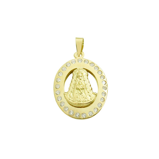 MEDALLA OVALADA VIRGEN DEL ROCIO   Cod. 750GR - 5845