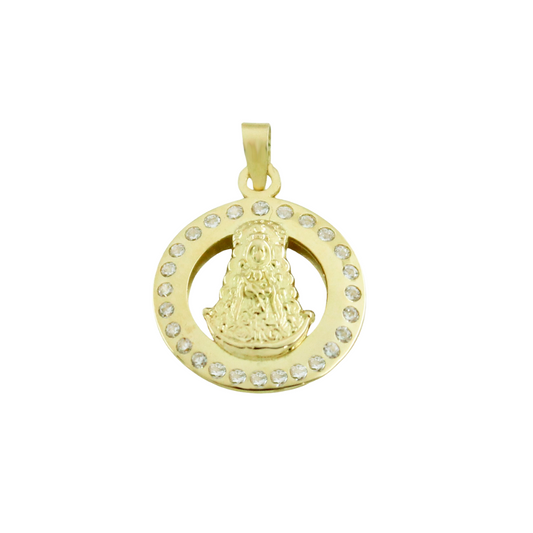 MEDALLA REDONDA VIRGEN DEL ROCIO   Cod. 750GR - 5844