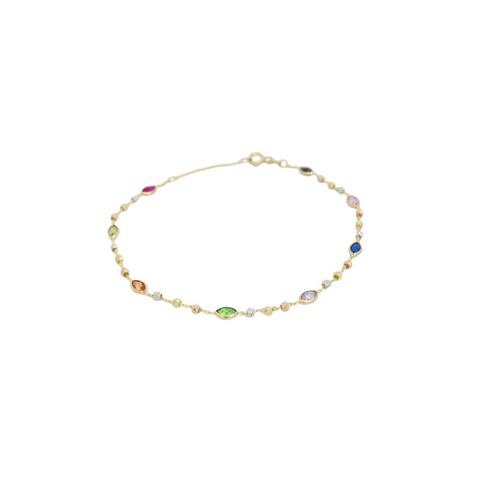 BRACCIALE ZIRCONIA COLORATA Cod. 00030PU 